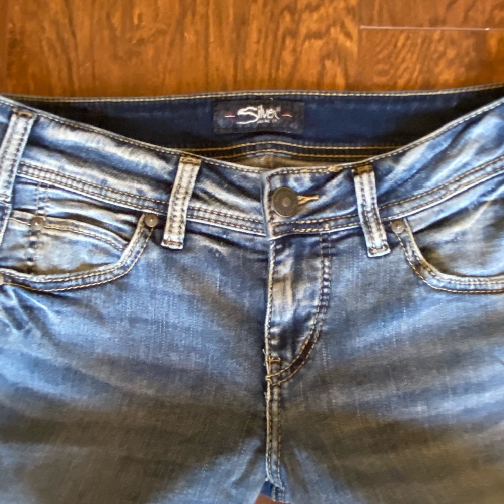 silver jeans!!